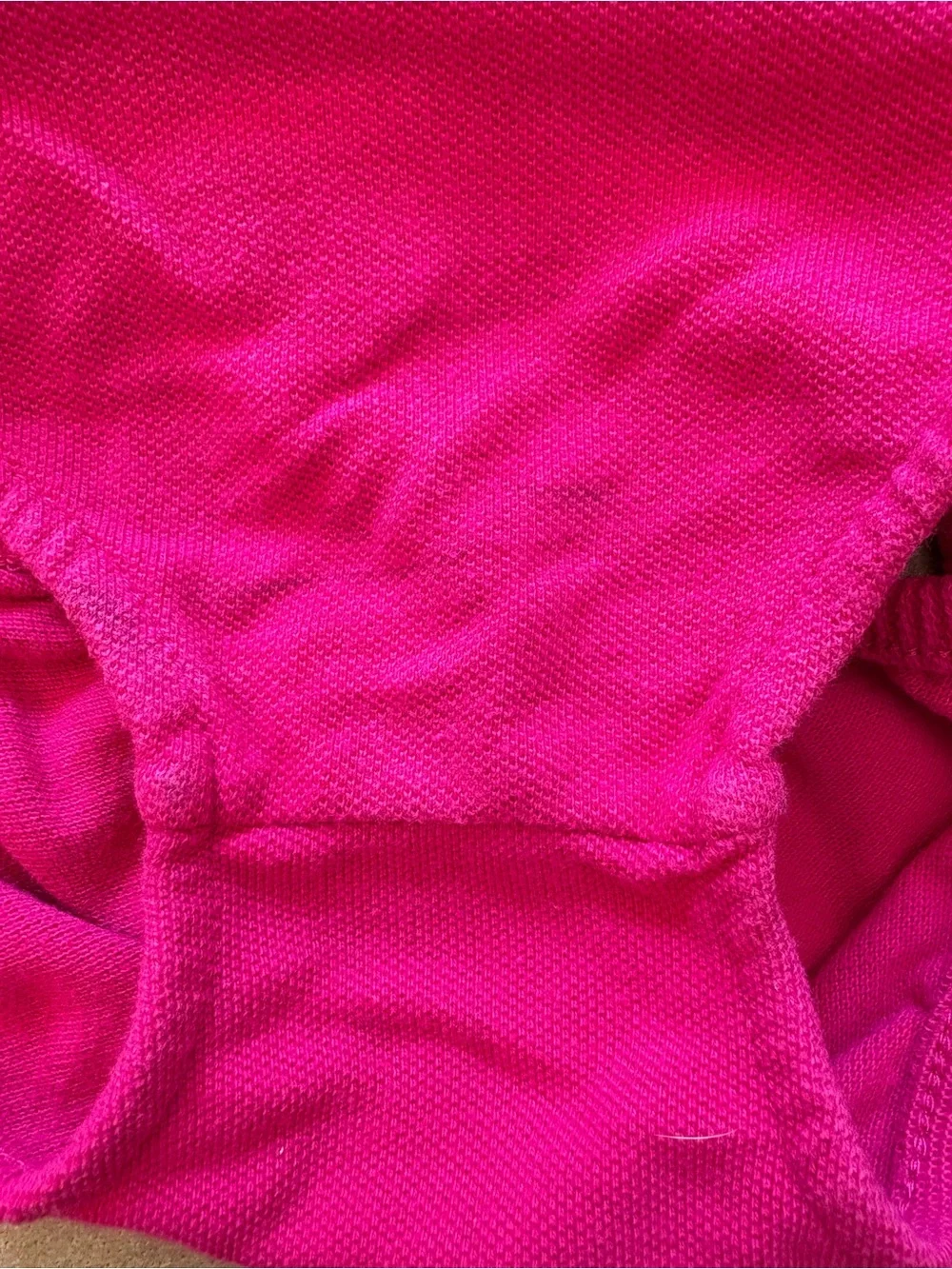 Ralph Lauren Baby Girl Hot Pink Diaper Cover Bloomer 24M 100% Cotton Pique